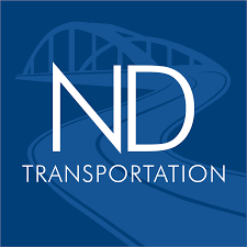 North Dakota Department of Transportation building with a digital kiosk