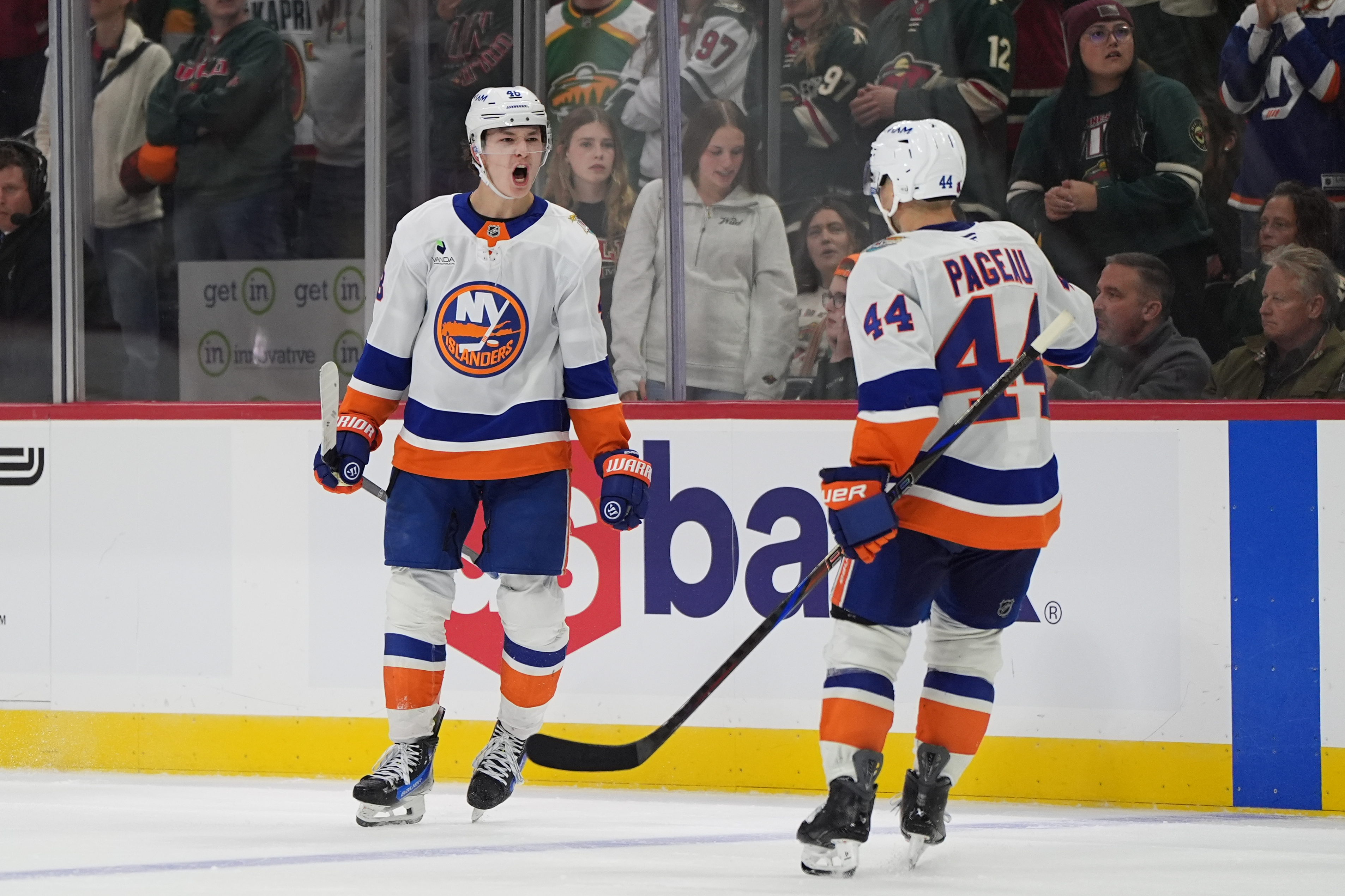 Schaefer scores his 2nd goal of the game in OT to lift Islanders past Wild, 4-3 — Wahpeton Sports news